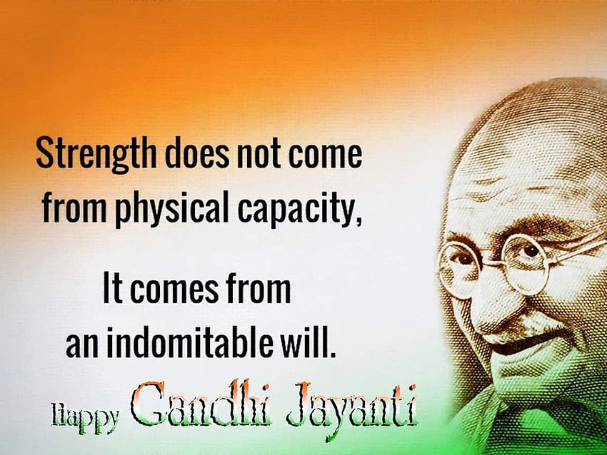 Happy Gandhi Jayanti 2020: , życzenia, wiadomości, cytaty i kartki z życzeniami. The Times of India, cytaty Mahatmy Gandhiego Tapeta HD