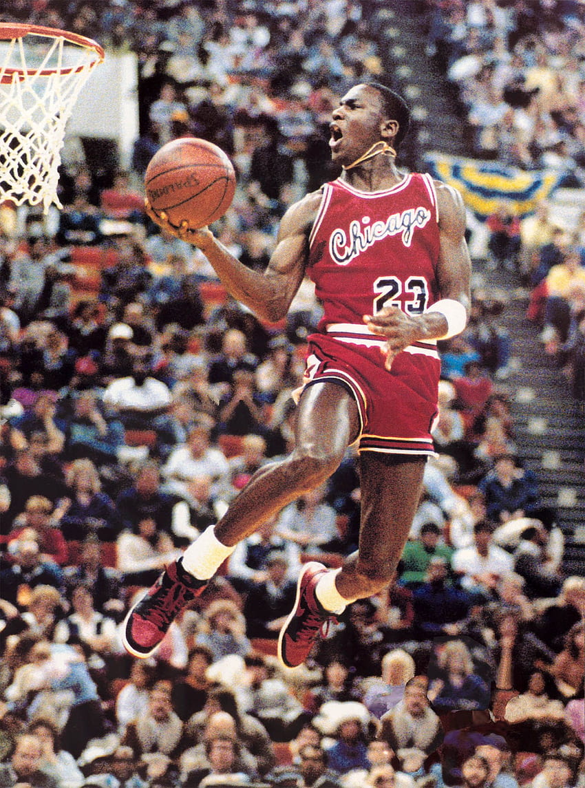Tło Jordan Dunk, Michael Jordan Be Legendary Tapeta na telefon HD