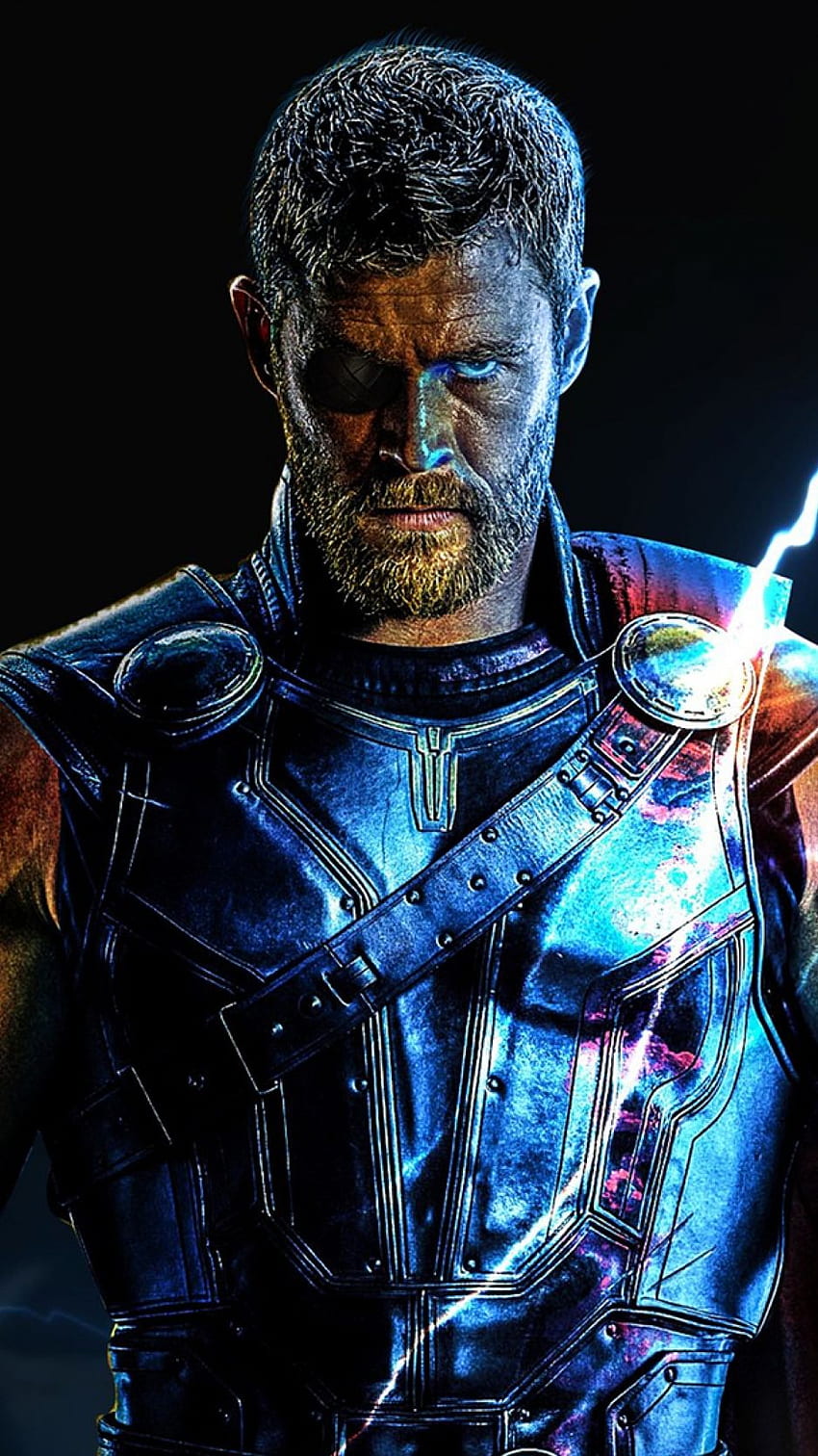 Avengers Infinity War 2018 Seni Digital Thor Ragnarok wallpaper ponsel HD