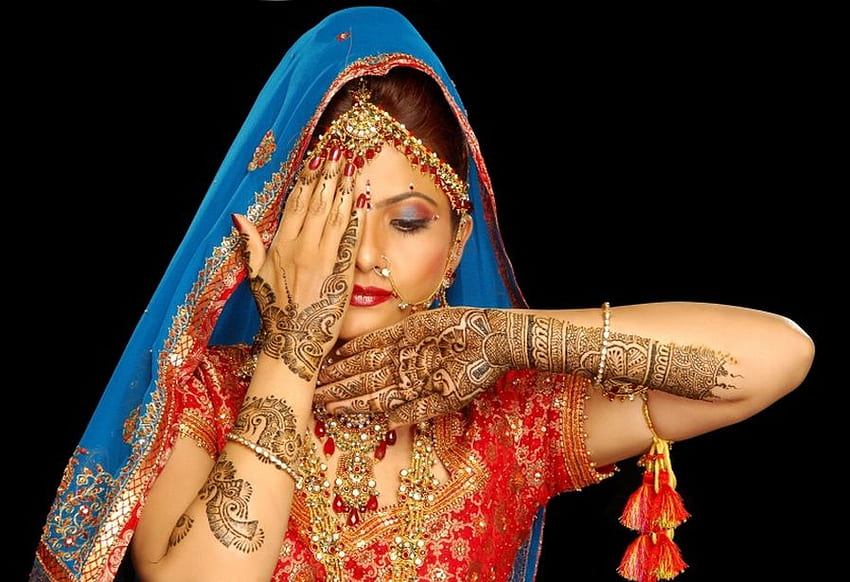 Beautiful Woman, mode, colorful, modelling, beautiful, beautiful female, woman, veiled, sari HD wallpaper