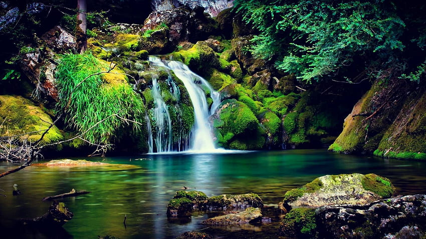 Waterfall Garden Of Eden – Cool HD wallpaper