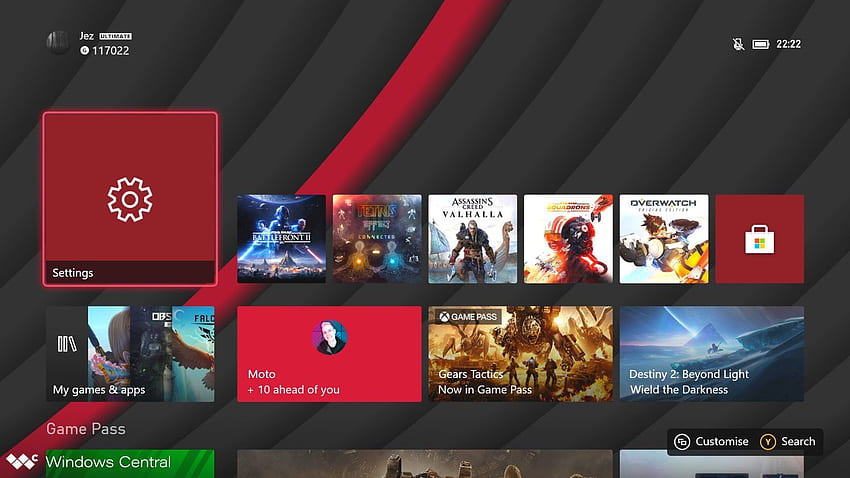 Xbox Series X, Series S dinamik arka plan temaları, Dinamik Oyun listesi HD duvar kağıdı