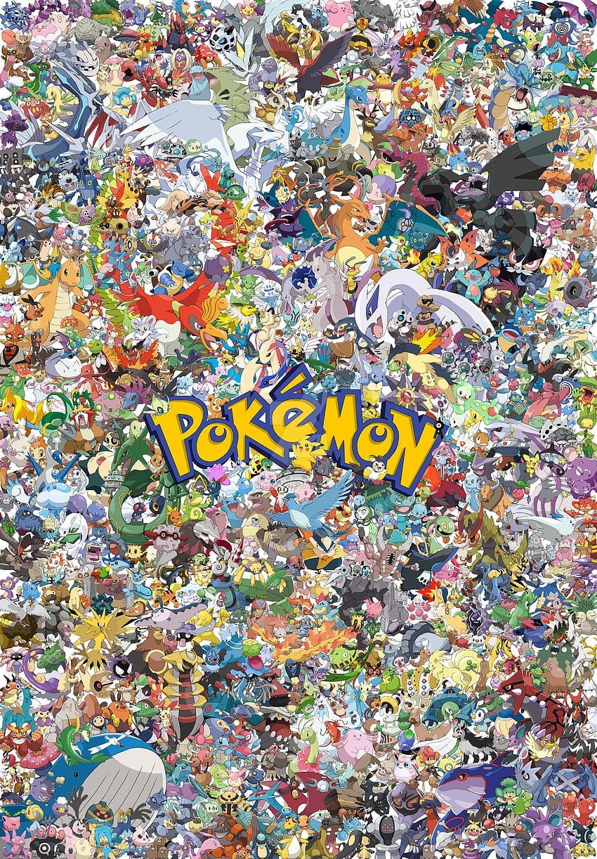 Gotta Catch Em All 649 Pokemon Poster, todos os Pokémon Papel de parede de celular HD