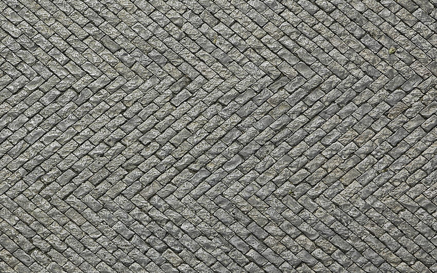 pavers texture, gray paving stones texture, Herringbone Paving Texture, gray stone background for with resolution . High Quality HD wallpaper