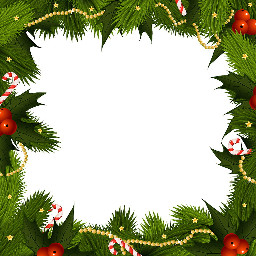 Transparenter Weihnachtsrand PNG-Rahmen HD-Handy-Hintergrundbild
