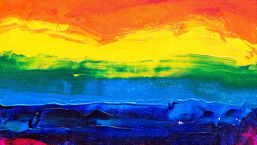 Rainbow oil painting Ultra - - .net HD wallpaper
