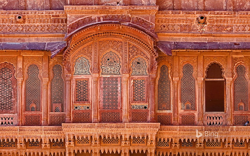 Exterior of Mehrangarh Fort in Jodhpur, India - Bing HD wallpaper
