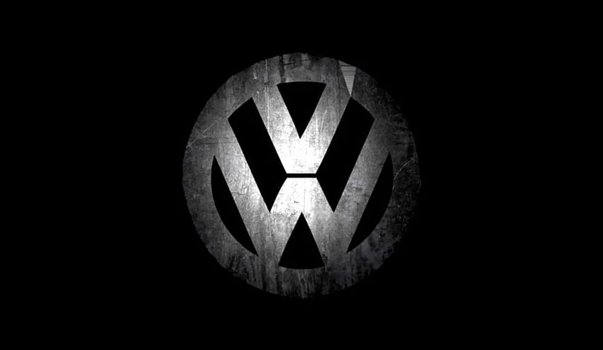 volkswagen logo black background