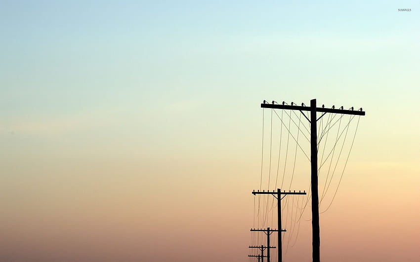 Transmission Towers - graphy HD wallpaper