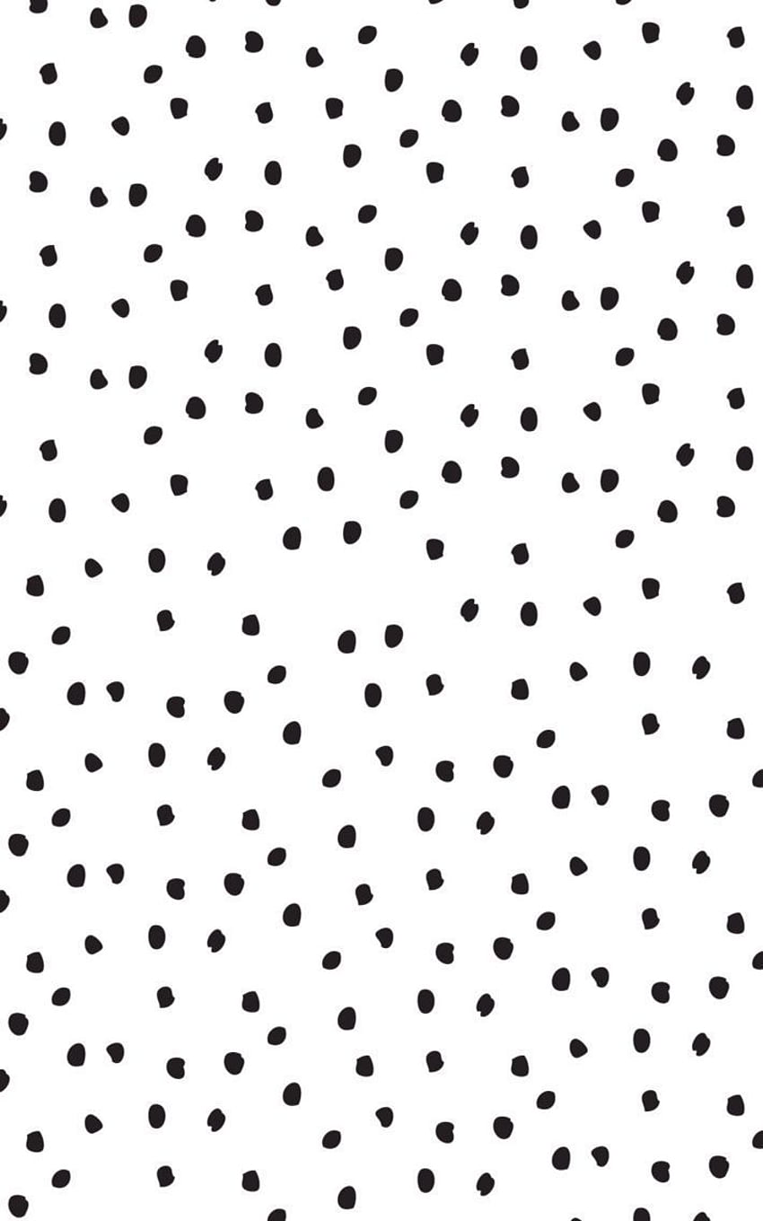 textura de lunares en blanco y negro en 2020. Lunares, puntos, de iPhone fondo de pantalla del teléfono