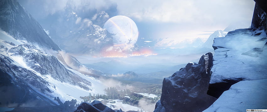 Game Destiny 2 - Tebing Gunung, Destiny Dual Monitor Wallpaper HD