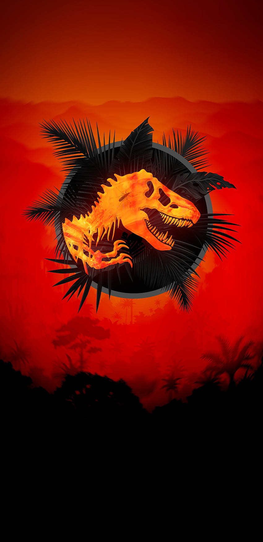 Logo Taman Jurassic, Logo Dunia Jurassic wallpaper ponsel HD