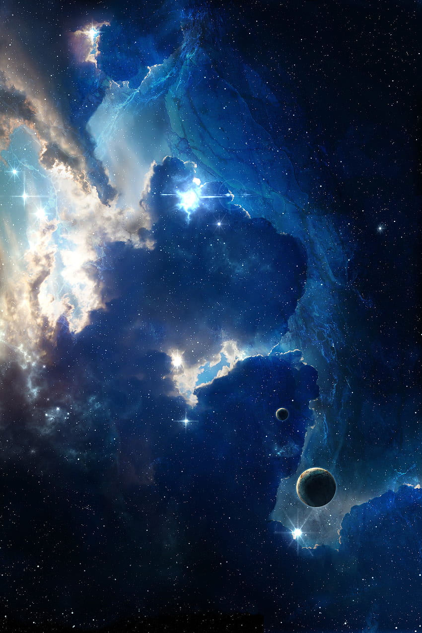 Universe, Stars, Shining, Nebula, Galaxy HD phone wallpaper