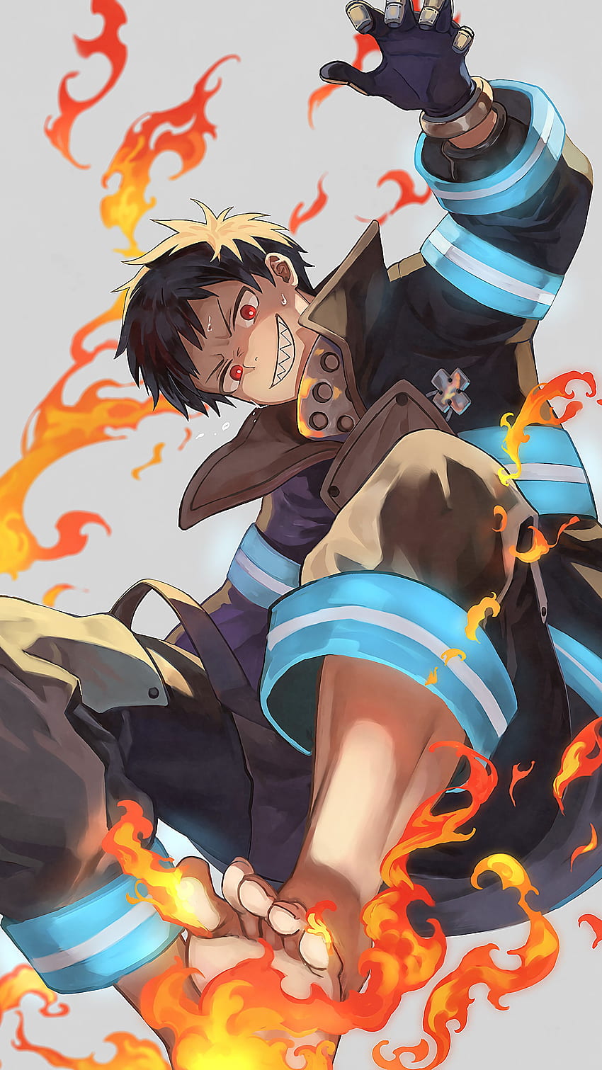 Anime Fire Force Shinra Kusakabe Phone Case PC+TPU For IPhone 11 14 12 13  MINI 6S 7 8 Plus X Xs For IPhone XR Pro Max Hards