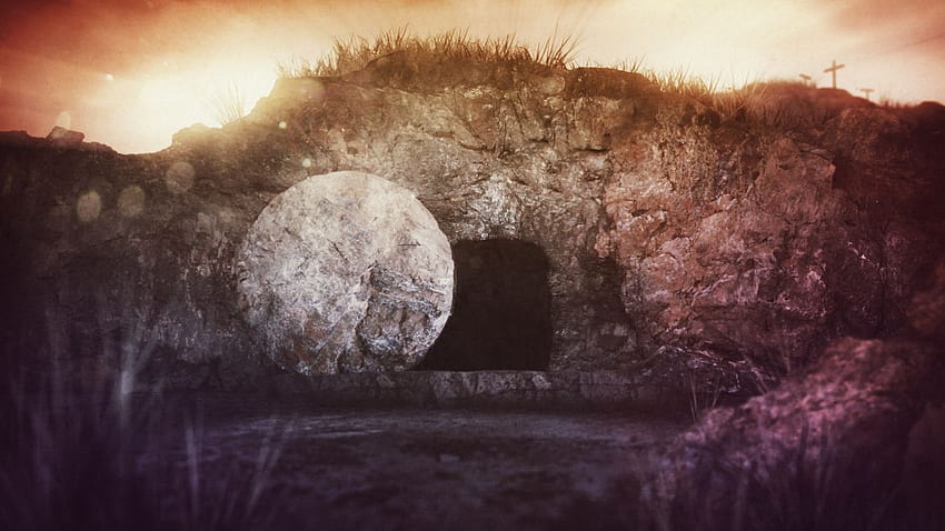 Празният гроб не е празна приказка. Празен гроб, Исус е жив, Честита неделя на възкресението HD тапет