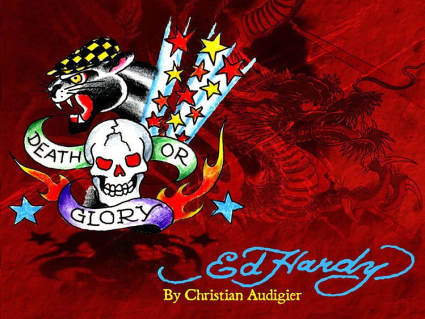 Tattoo Flash Tattoo artist Body art Ed Hardy logo fictional Character  desktop Wallpaper png  PNGWing