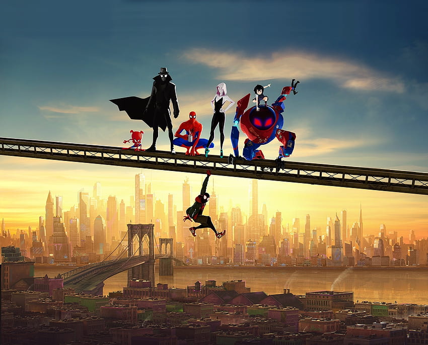 Movie, artwork, Spider-Man: Into the Spider-Verse, fan art HD wallpaper