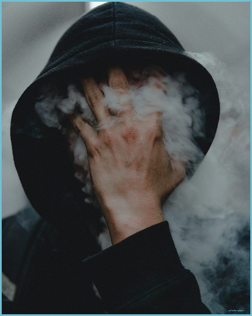 Fumaça de menino - Fundo de fumaça de menino superior - Fumar triste, fumar estético Papel de parede de celular HD