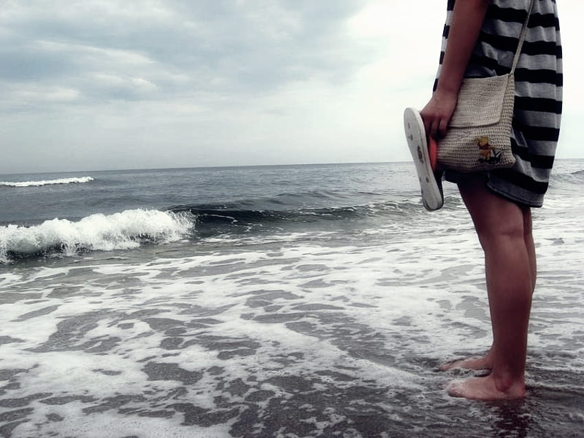 흑해, 바다, 해변, 소녀, 사람, 루마니아, 구름, 자연, 하늘 HD 월페이퍼