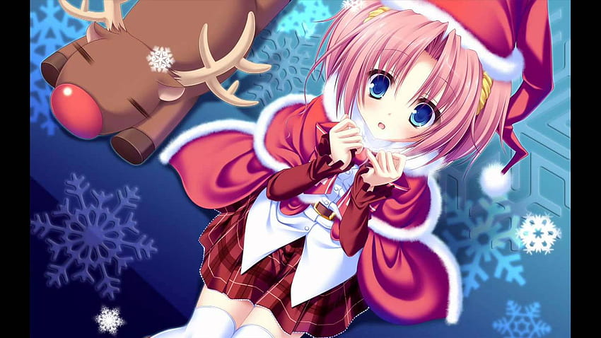 Nightcore, Kawaii Christmas Anime HD wallpaper