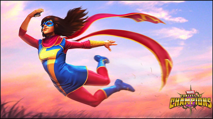 Captain Marvel, MS Marvel, and Kamala Khan HD wallpaper | Pxfuel