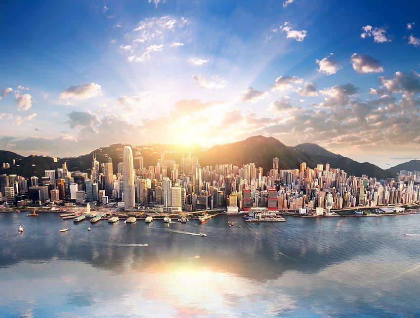 Hong Kong, lanskap kota, bangunan Wallpaper HD