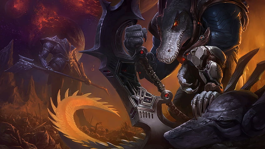 Arte conceptual de cocodrilo sosteniendo un arma, League of Legends,  Renekton fondo de pantalla | Pxfuel