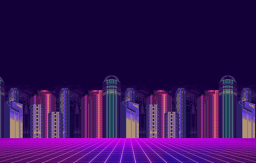 City Pop, 8 Bit Japan HD wallpaper