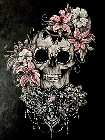 Sugar skull tattoos HD wallpapers  Pxfuel