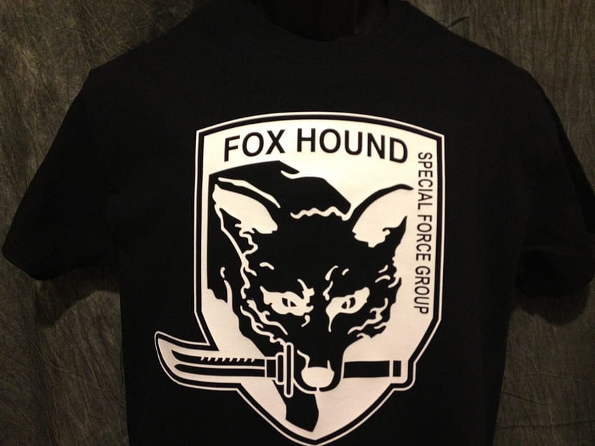 Metal Gear Solid Foxhound Tshirt: Black With White Print - TshirtNow.net - 4 HD wallpaper