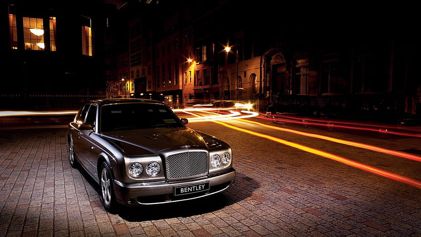 Bentley, night, luxury, car HD wallpaper