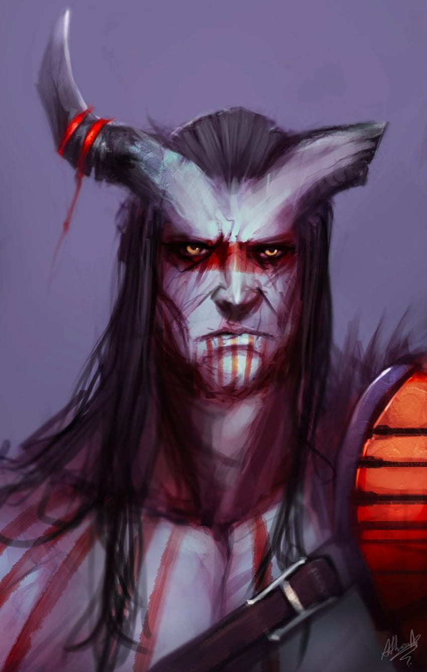 Résultat de recherche d' pour zariel tiefling. Dragon age rpg, Dragon age qunari, Dragon age HD phone wallpaper