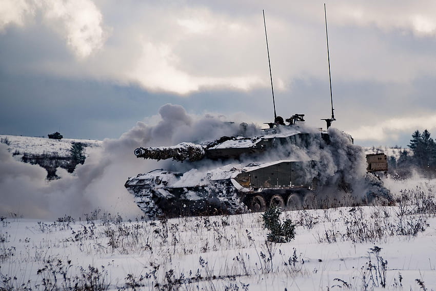 of Leopard 2, Almanya, Askeri, Tank, Kış HD duvar kağıdı