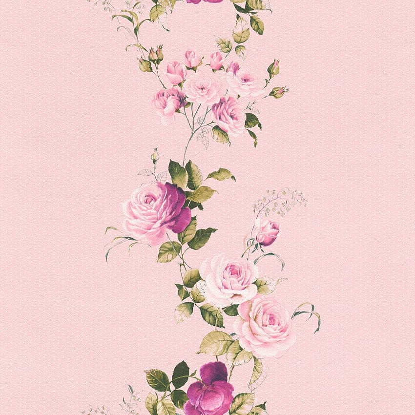 roses floral rose pink Rasch Textil 289076 HD phone wallpaper