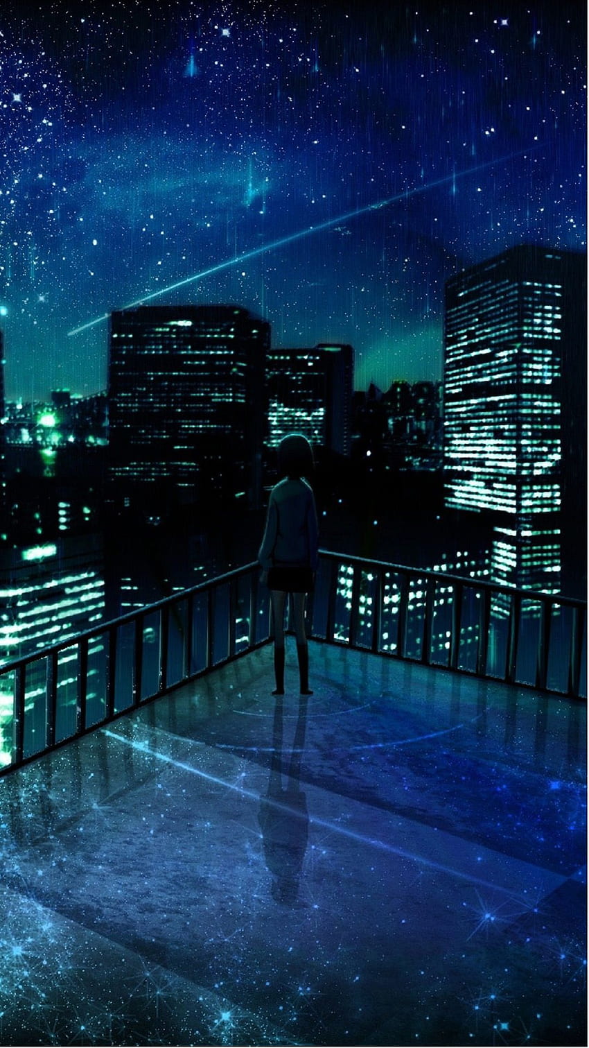 HD wallpaper: Anime, Original, Castle, City, Light, Night | Wallpaper Flare
