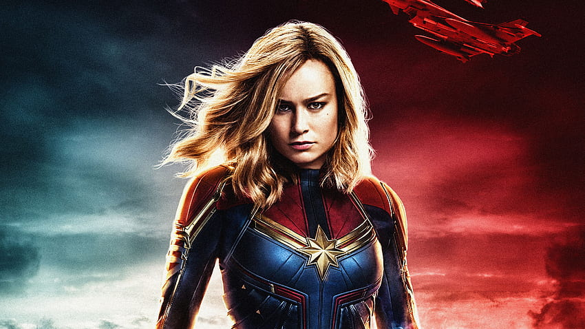 Avengers Blonde Brie Larson Captain Marvel Carol Danvers Girl Marvel Comics Superhero Woman - Resolution:, Marvel Women 高画質の壁紙
