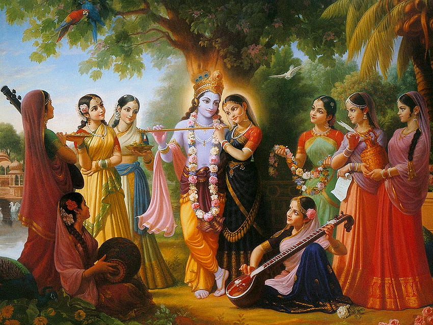 Радха Кришна Раслила, Кришна Лила HD тапет