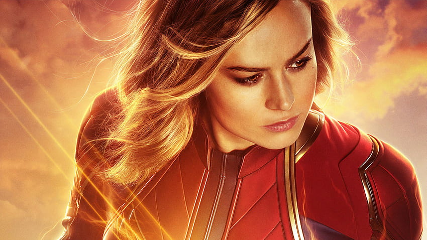 Brie Larson as Captain Marvel HD wallpaper