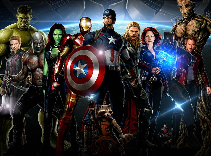Avengers: Infinity War, Marvel w wysokiej rozdzielczości Tapeta HD