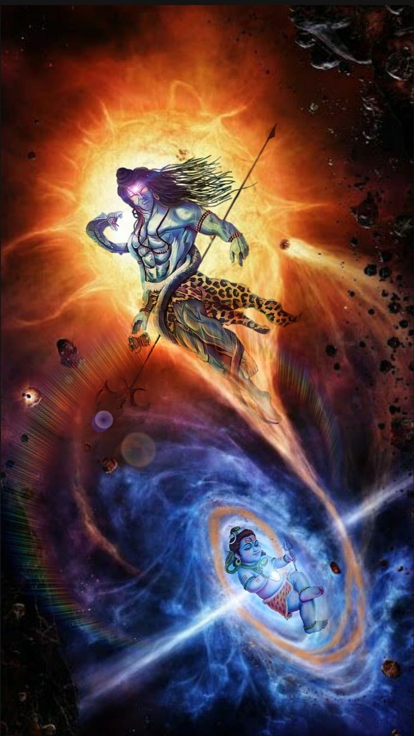 Rudra Shiva, Fire Theme, Background HD phone wallpaper | Pxfuel