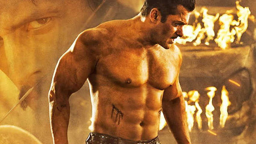 Dabangg 3': Salman Khan hace alarde de sus abdominales de tabla de lavar mientras posa sin camisa en el nuevo póster. Hindi Movie News - Times of India, Salman Khan Body fondo de pantalla