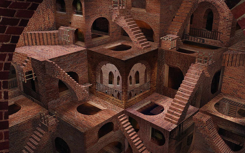 3D-Illusion, Labyrinth HD-Hintergrundbild