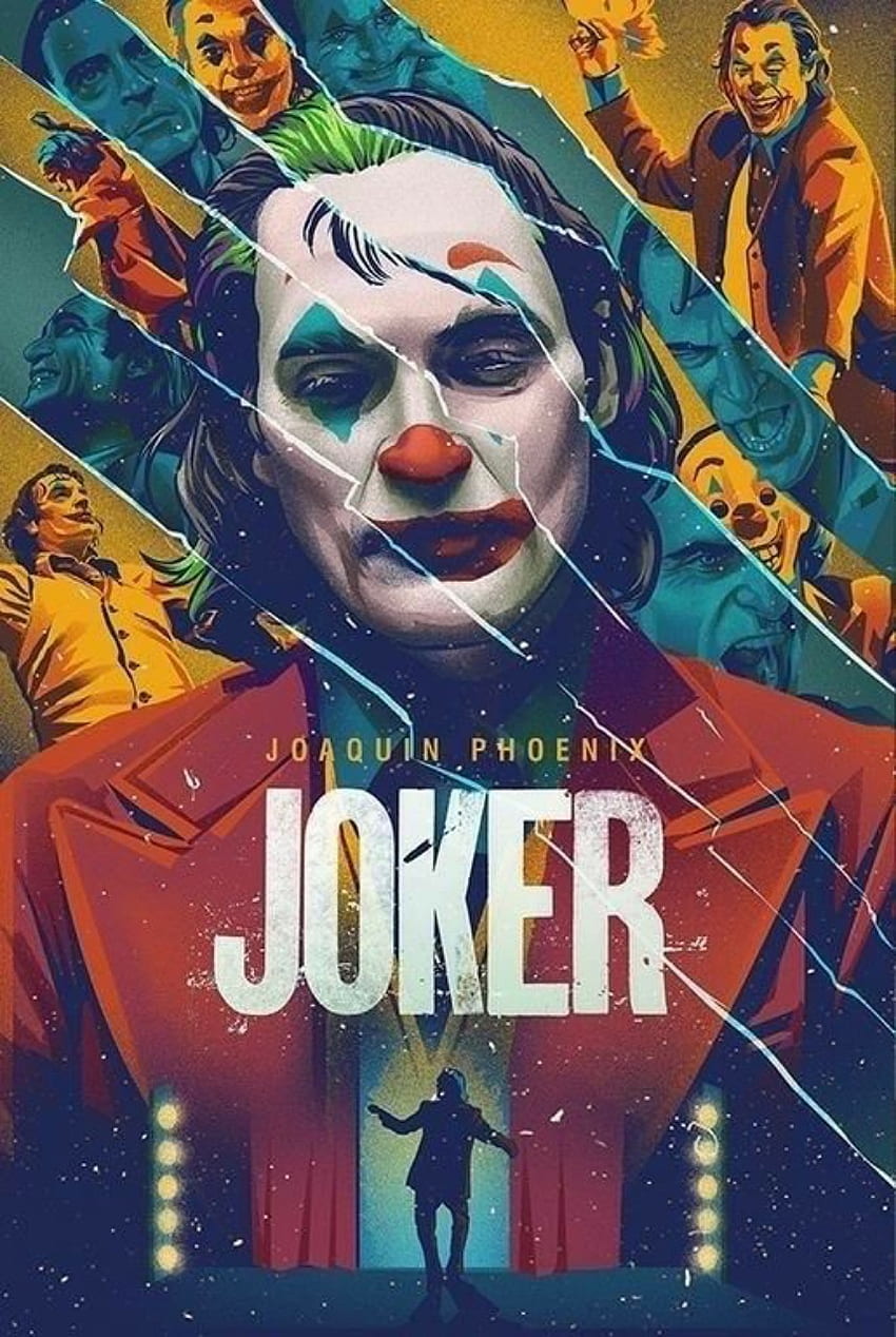 Joker Movie, 2019, el arte, Arthur Fleck, la ilustración, el cartel de la película fondo de pantalla del teléfono