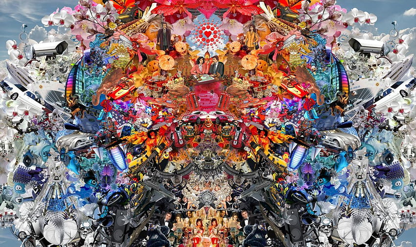 Collage psychedelic cg digital art urban . . 29089. UP HD wallpaper
