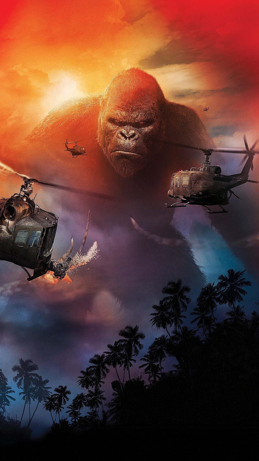 Kong: Skull Island (2017) Phone . Moviemania. King kong art, King kong skull island, King kong, 3D King Kong HD phone wallpaper