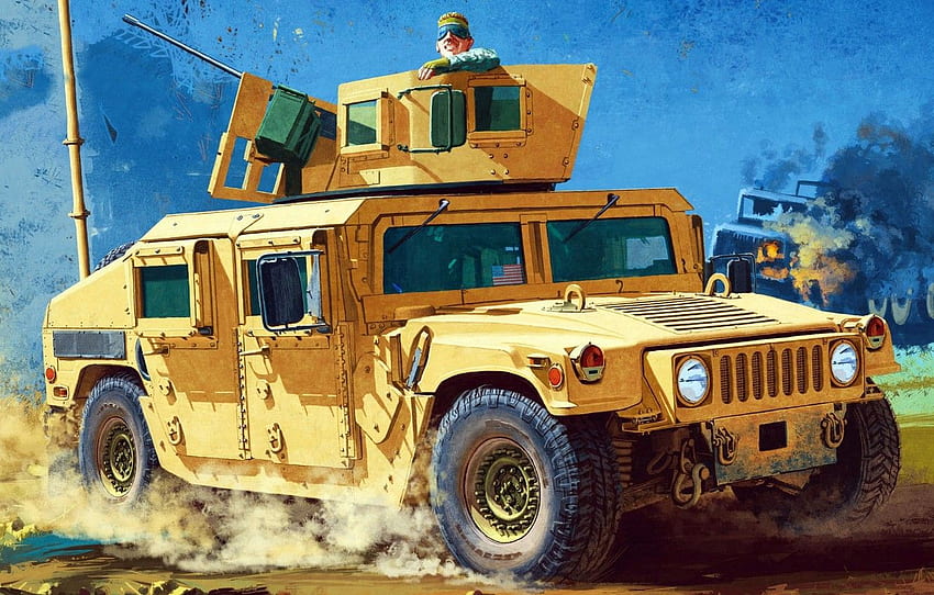 USA, Hummer, armored car, US Army, vehicle, Humvee, All HD wallpaper