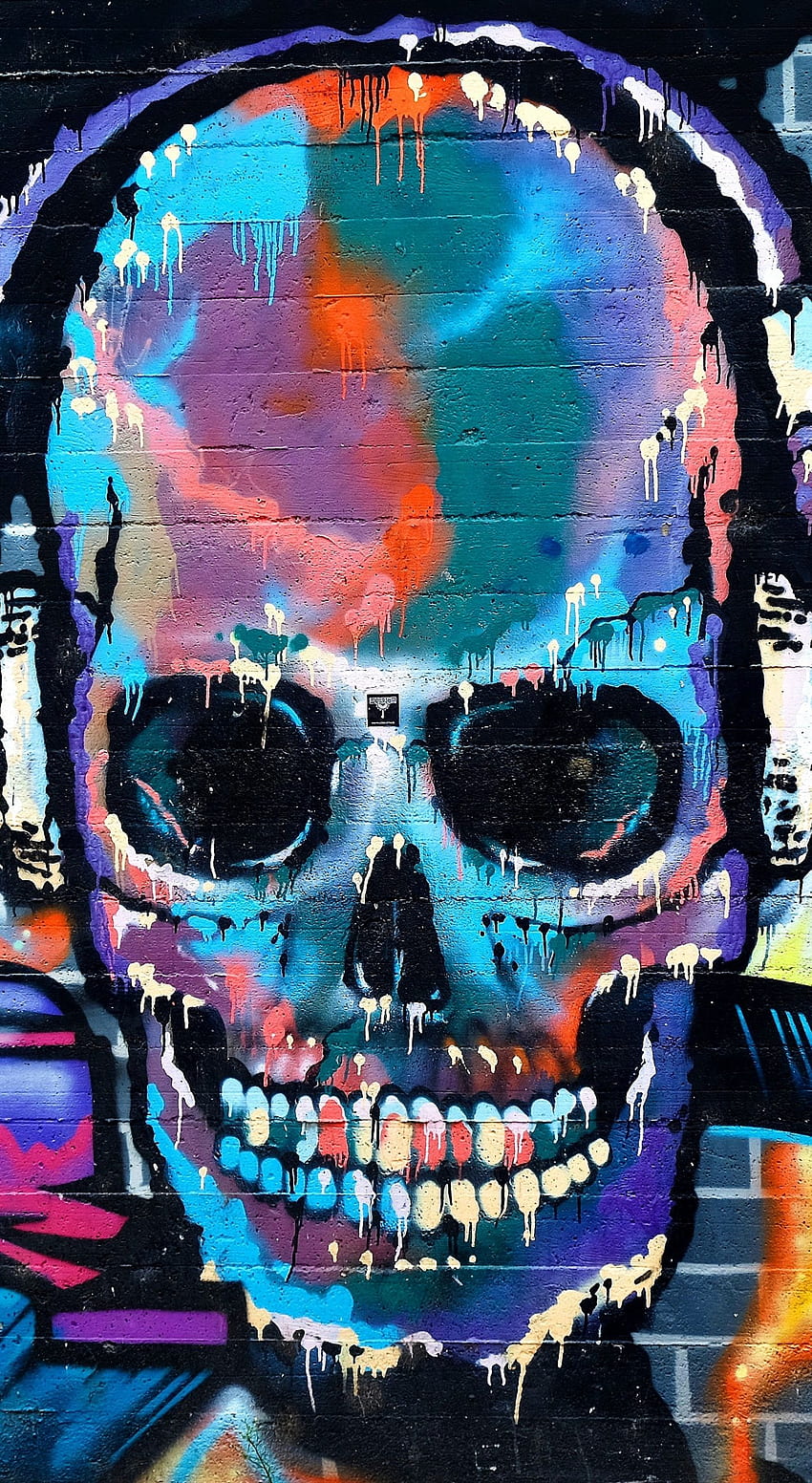 Dakraam ontspannen Diversen Skull graffiti galaxy HD wallpapers | Pxfuel