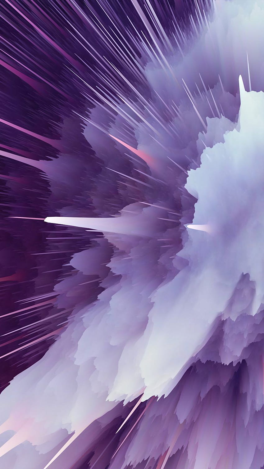 紫色の粒子爆発ウルトラ HD電話の壁紙