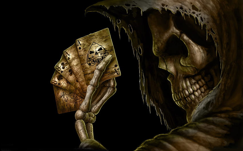 Carte da gioco scheletro infestato, alta qualità per il tuo laptop e per, cacciato Sfondo HD
