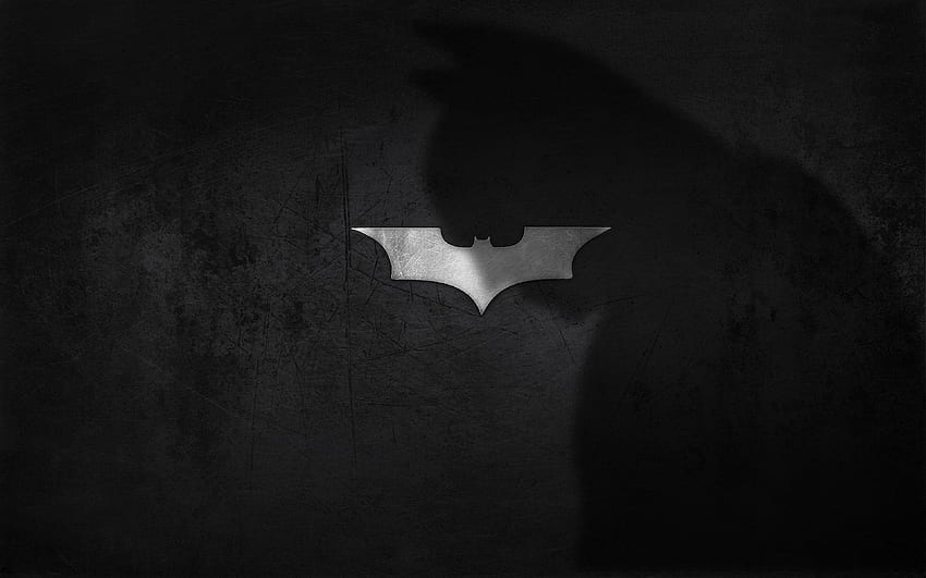 Batman Logo Shadow Black, Ultra Black fondo de pantalla